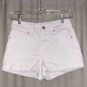 White Denim Shorts